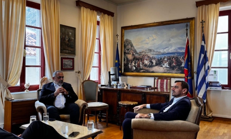 Ο υφυπουργός Προστασίας του Πολίτη Ανδρέας Νικολακόπουλος επισκέφτηκε τον Δήμαρχο Ναυπλιέων Δημήτρη Ορφανό